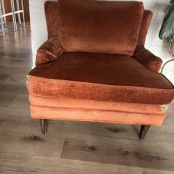 Vintage Orange Arm Chair