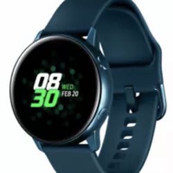 Samsung - Galaxy Watch Active Smartwatch Wi-Fi 40mm Aluminum - New Open Box Green