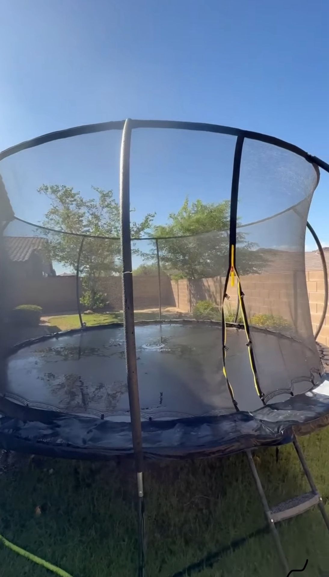 JUMPZYLLA 14FT Trampoline with Enclosure and Ladder, ASTM Approved trampoline