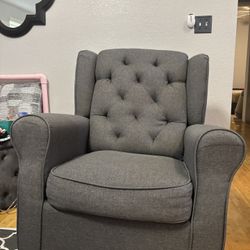 Rocking Chair Gray - Works, No Stains 