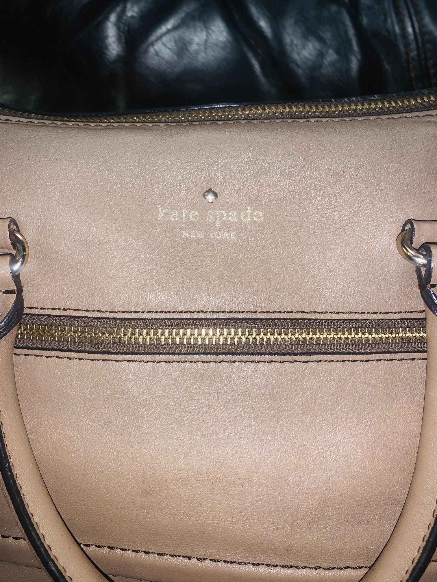 Kate Spade Tan Cream Leather Purse Handbag