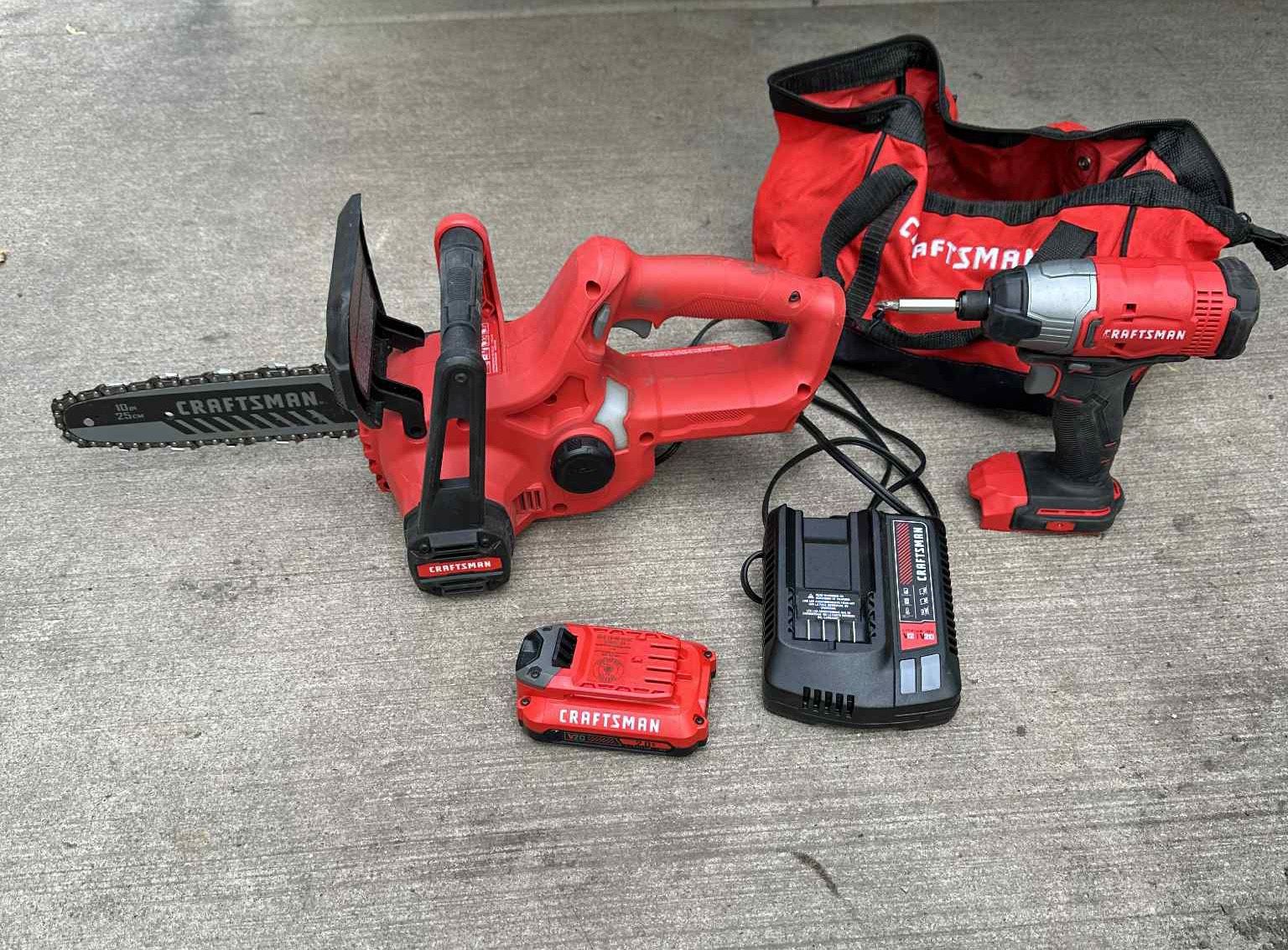 Craftsman Chainsaw And Drill 