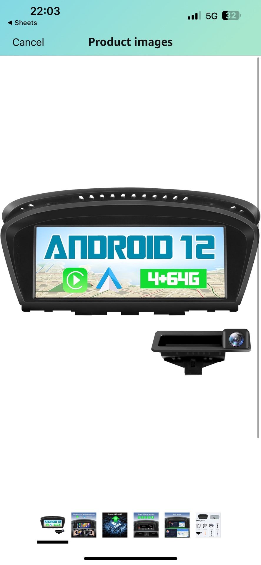 Car Stereo for BMW 3 & 5 Series 2009 - 2012
