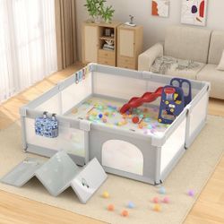 LUTIKIANGs 79" x 71" Baby Playpen