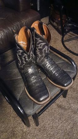 Men's Dan Post "Archer" Caiman Alligator Cowboy Boots - Size 13 D