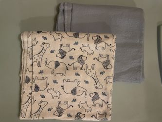 2pk Boy Receiving Blankets