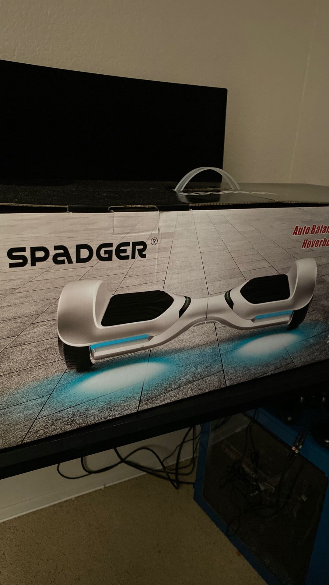 Spadger Hoverboard Gray Silver