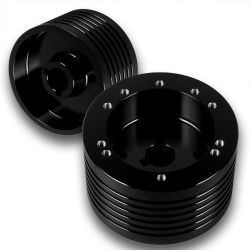 3/4" Keyway Marine Boat Steering Wheel Black Hub Adapter Kit Grant 5 Or 6 Holes -(3-HUB-509-BK