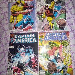 Lot Of 8 Marvel 80s Comics Hulk,Captain