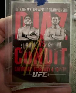 🔥 Nick Diaz Autograph Card 🔥