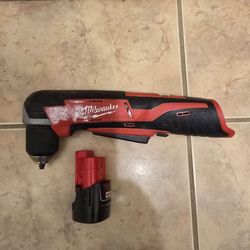 Milwaukee M12 Angle Drill 2415-20 with Battery