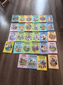 Lot of 27 Disney's Small World Library Hardcover Books + Holidays Around World