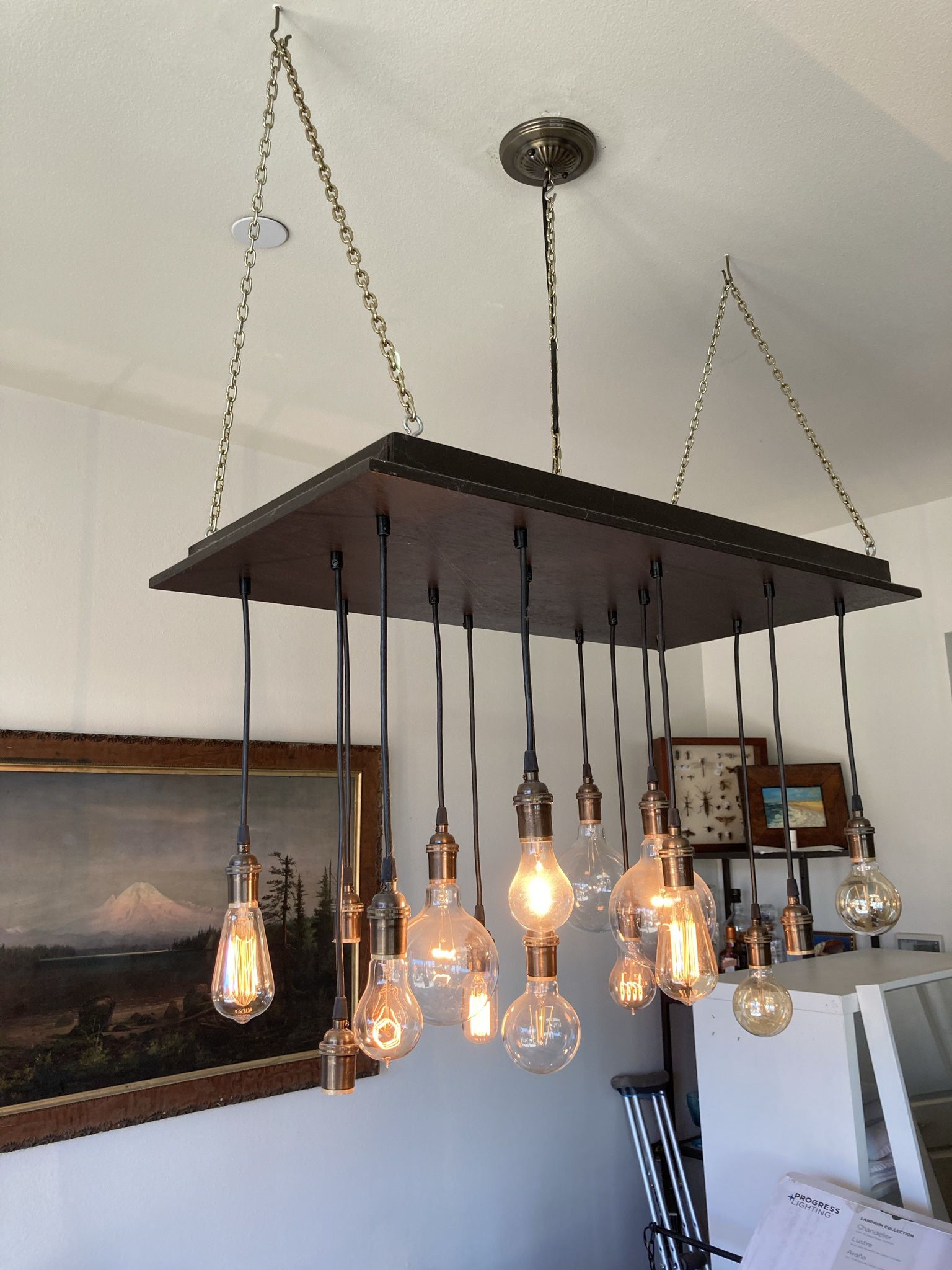 Chandelier - Modern Rustic Edison Bulb