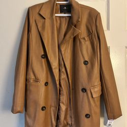 Size Small 7 For All Mankind Leather Coat 