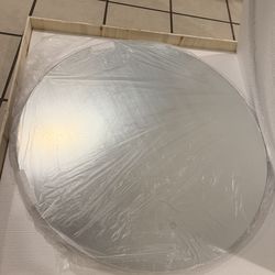 LED Round Vanity Mirror 32” – Dimmable Light