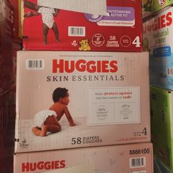 Huggies 4  $20 Each Box.