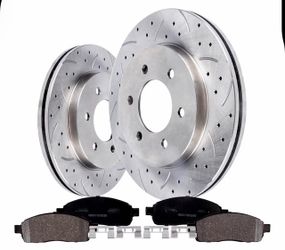 Front Brake Pads and Rotors Kit for Ford F-150 2005-2008 Fits Lincoln Mark LT 2006-2008. Compatible with 4.2L/4.6L/5.4L V6 V8. For 4WD 6-Lug Wheels. F