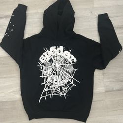 OG Black And White Sp5der Hoodie