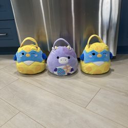 Squishmallow Official Kellytoy Plush Basket 