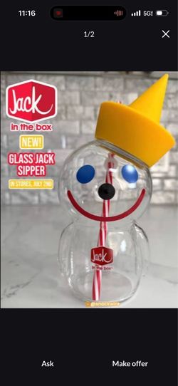 Jack in the box Glasss cup