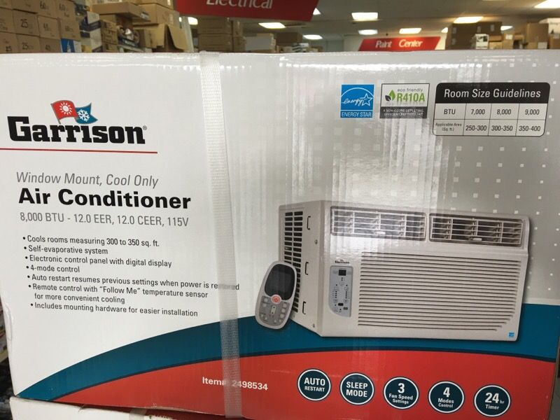Garrison window mount air conditioner 8,000btu