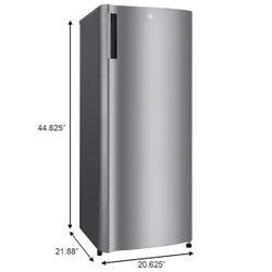 LG 20.63 in. W. 6 cu. ft. Single Door Top Freezer Refrigerator with Inverter Compressor & Pocket Handle in Platinum Silver