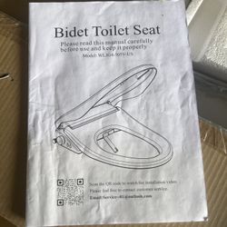Bidet toilet seat – never installed, still packaged.