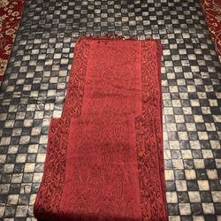 Maroon Tapestry For Coffee Table