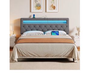 LED Full sized Headboard