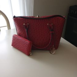Hand Bag With Matching Wallet 