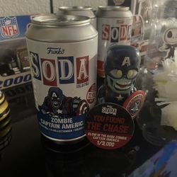 Zombie Captain America Funko Soda Chase