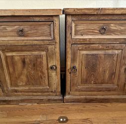 Gorgeous rustic nightstands - set of 2