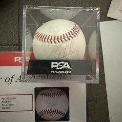 Bo Jackson signed ball PSA authenticated