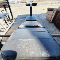 Weight Bench With 45 lb Olympic Bar