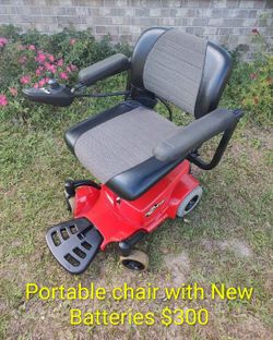 Portable Power Chair with New Batteries Wheelchair Scooter