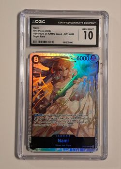 2026 One Piece Adventure On KAMI's Island SR Nami OP15-086 CGC 10 GEM MINT