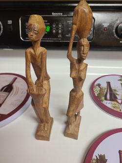African Tribal Wood Statues