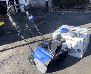 New 2025 Wild Badger 40V 20” Electric Battery Cordless Single Stage Snowblower w/2 Batteries