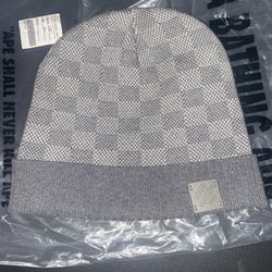 Gray LV Beanie Fitted