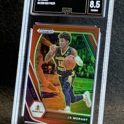 2021 Prizm Draft Picks 🔥 Ja Morant 🔥 Red Prizm /299 GMA 8.5 NM-MT 💎 - Memphis Grizzlies