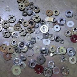 Lot of vintage car door handle trims / auto door handle trims
