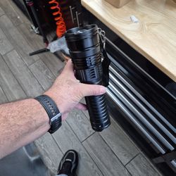 NEW LED Rechargeable Flashlight With Cobb Light 