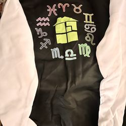 Varsity bomber jacket w/ colorful zodiac wheel, size XL - NEW