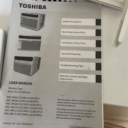 Toshiba AC UNIT for Window