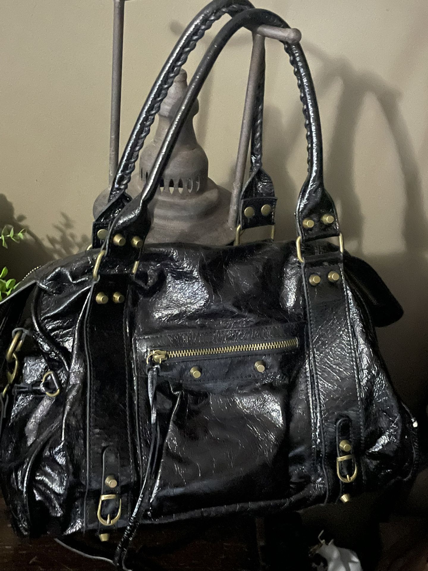 Black Italian leather Bag