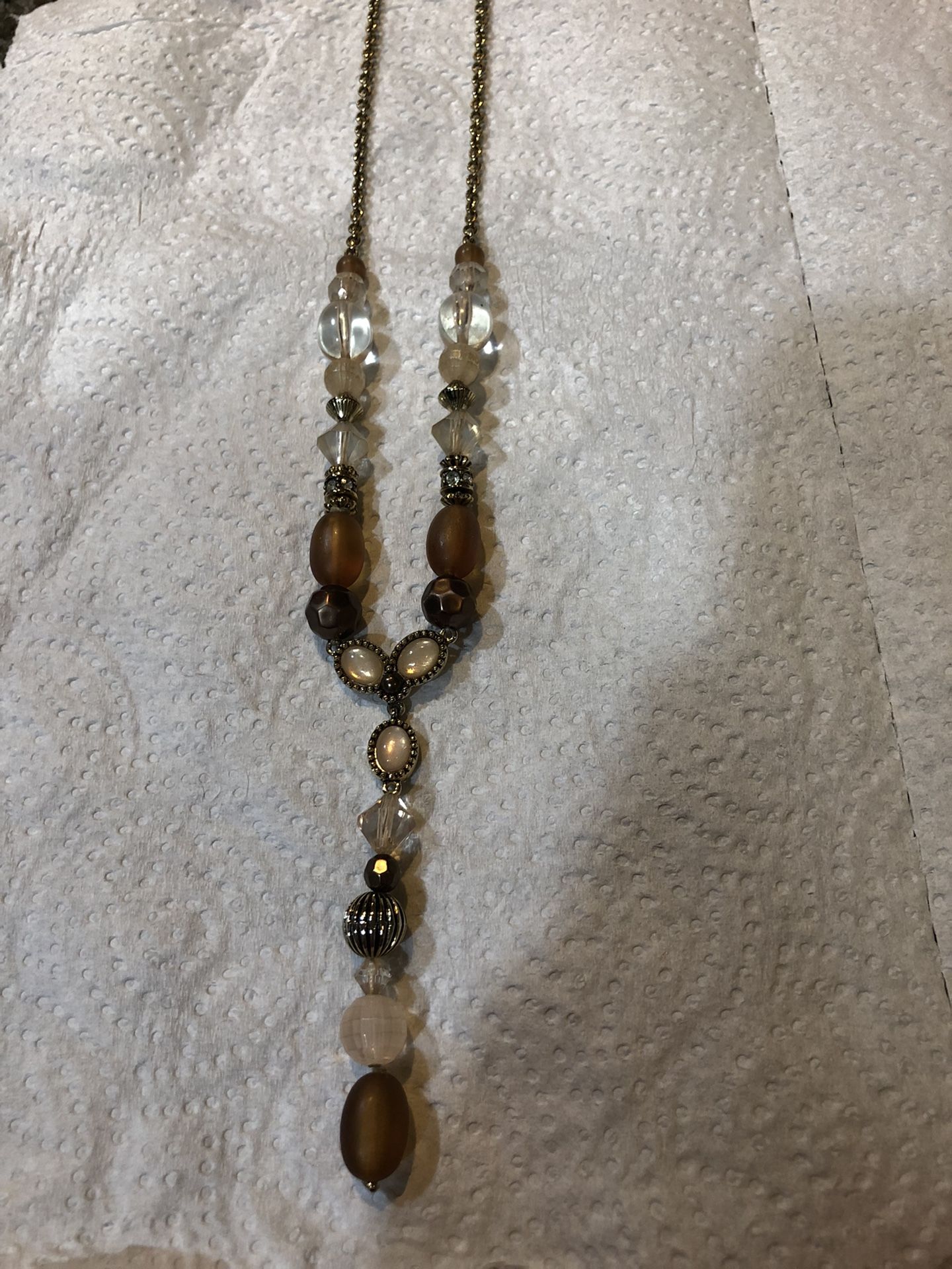 Vintage Beaded Necklace So Pretty Lot Of Shine