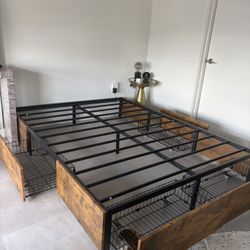 Queen Bed Frame With Storage 