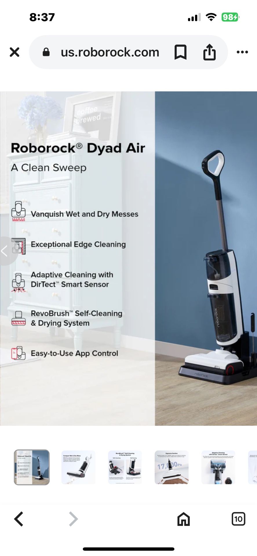 Roborock Dyad Cordless Vacuum