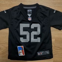 khalil mack oakland raiders football NFL toddler jersey nike size 4t