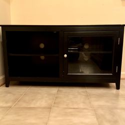 ✨ IKEA Black Glass TV Stand – $125 (2 Available)